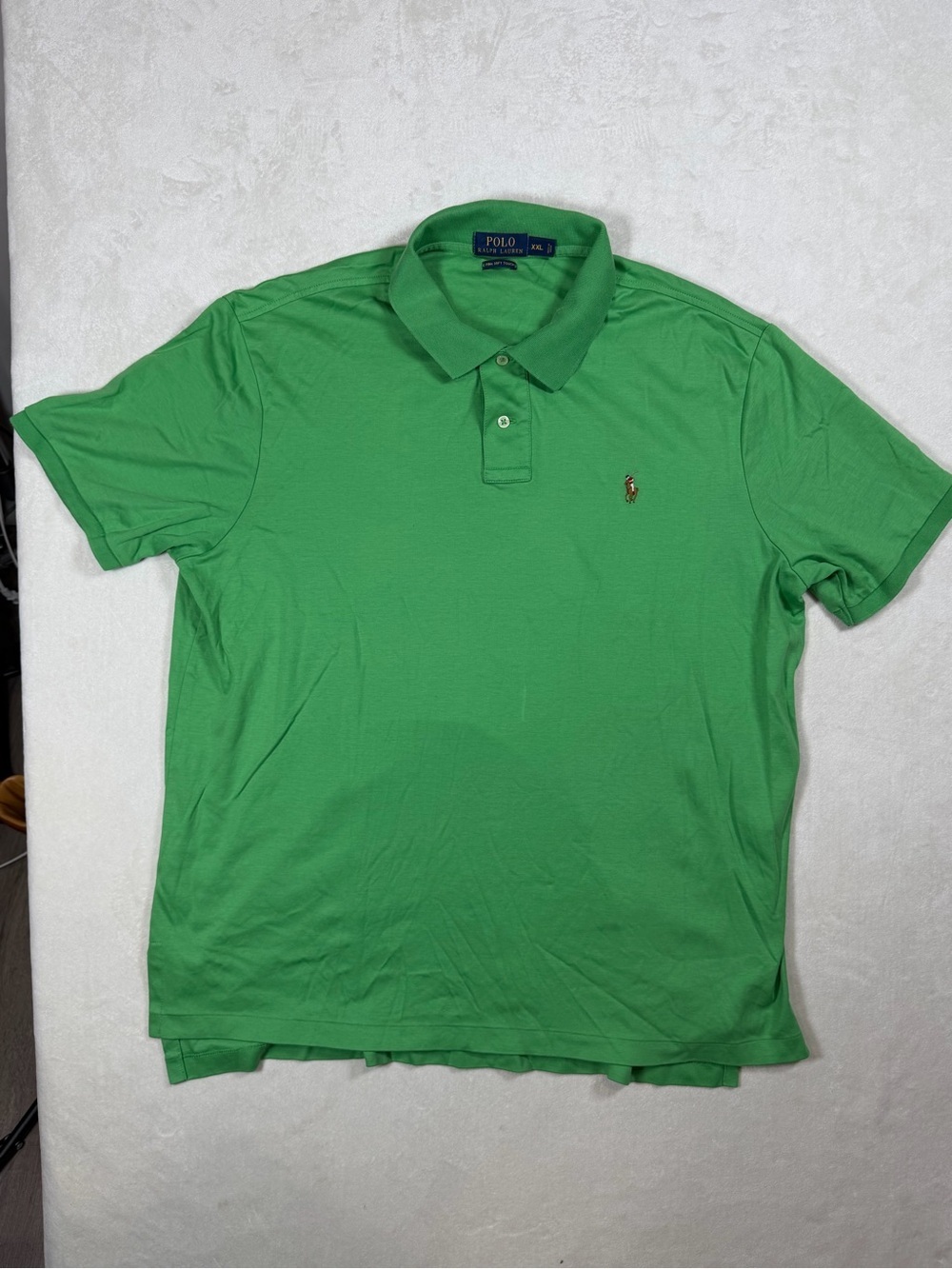 Polo Ralph Lauren XXL Pima Soft Touch Bright Green Short-Sleeve Polo